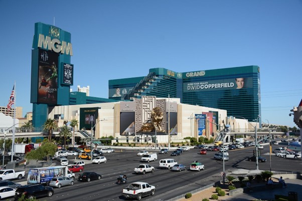 e MGM Hotel and Casino on the Vegas Strip
