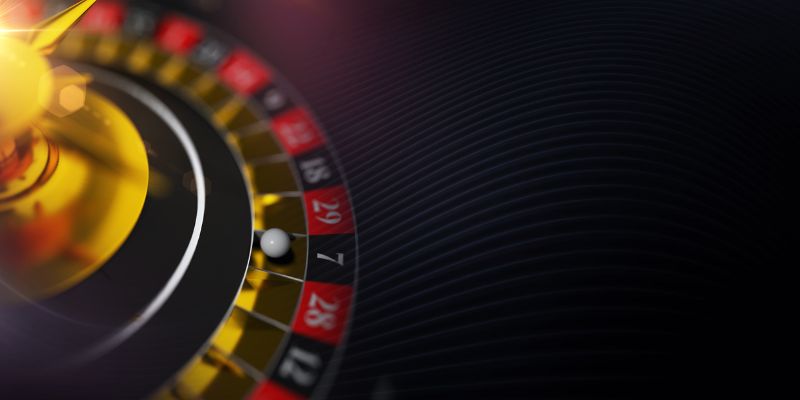 a beautiful roulette table with a white ball a beautiful roulette table with a white ball