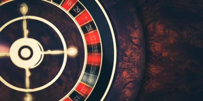 an aerial view of a spinning roulette table