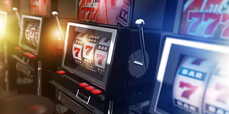 three slot machines with winning slot reels three slot machines with winning slot reels
