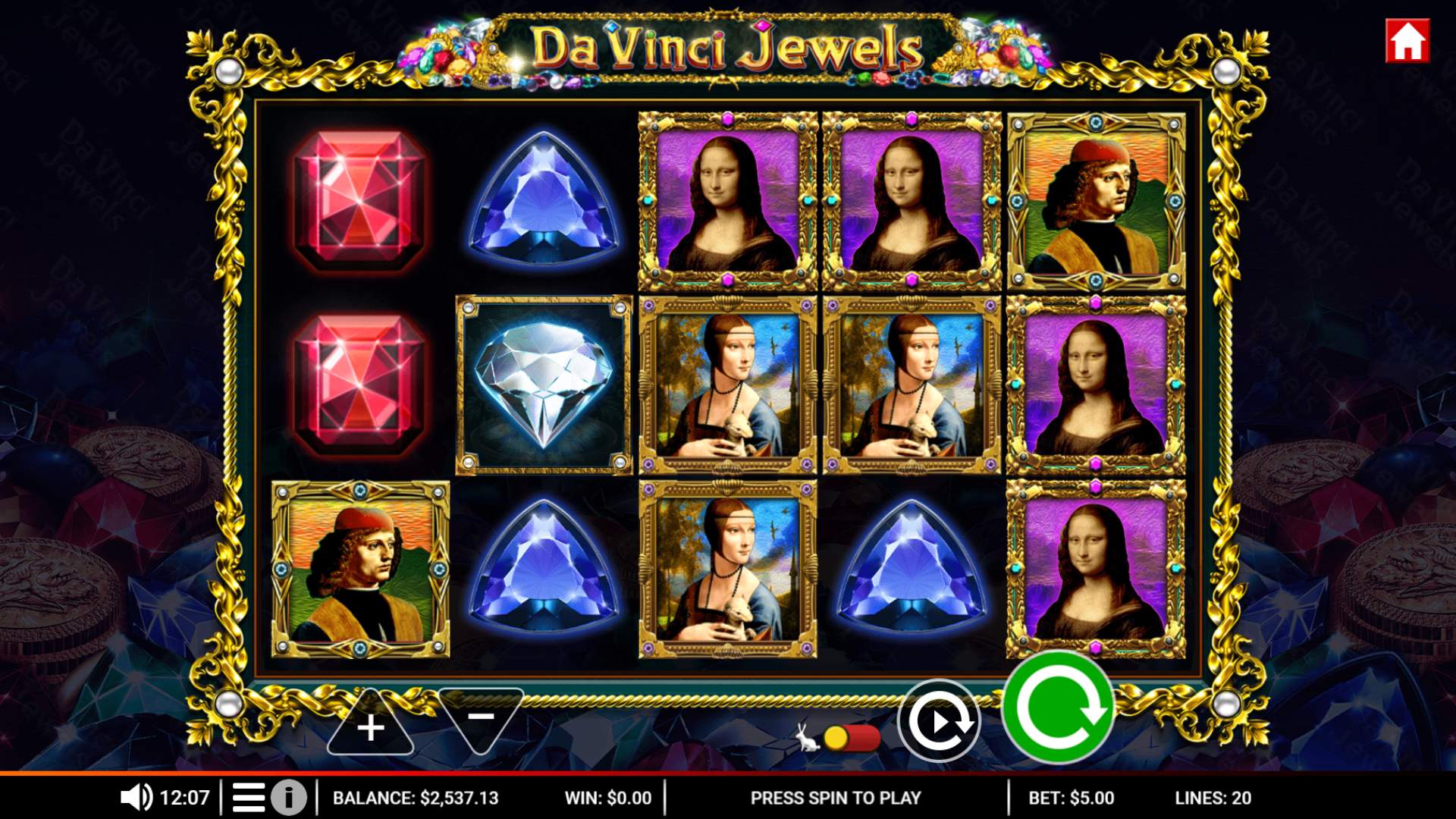 Da Vinci Jewels (Crucible) Game