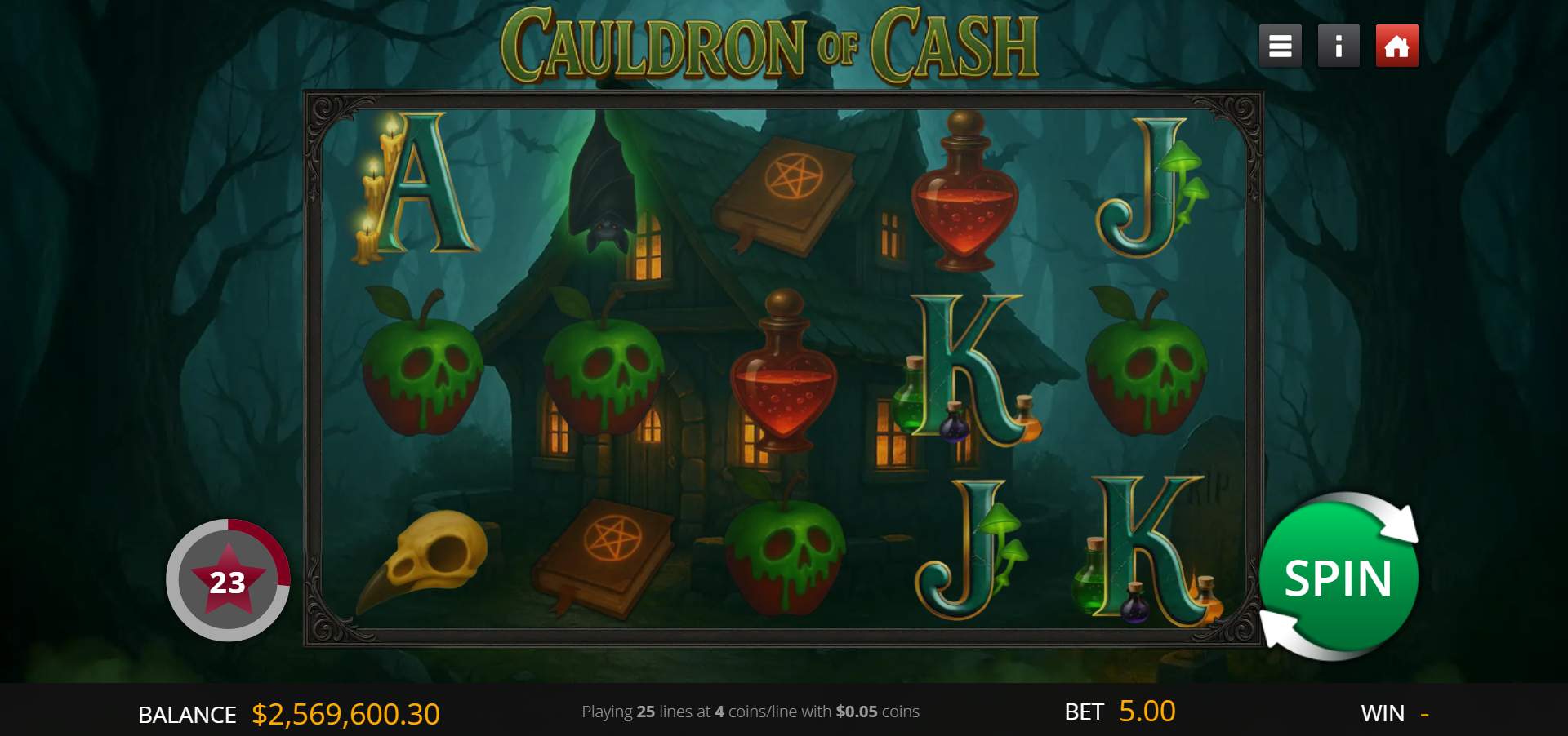 Cauldron Of Cash game