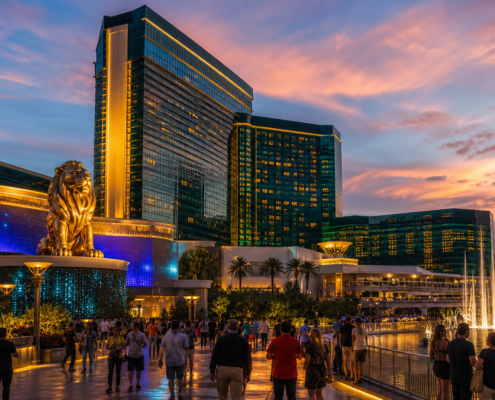 MGM Las Vegas editorial illustration