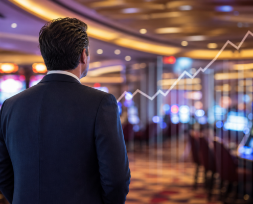 Florida casino revenue editorial illustration