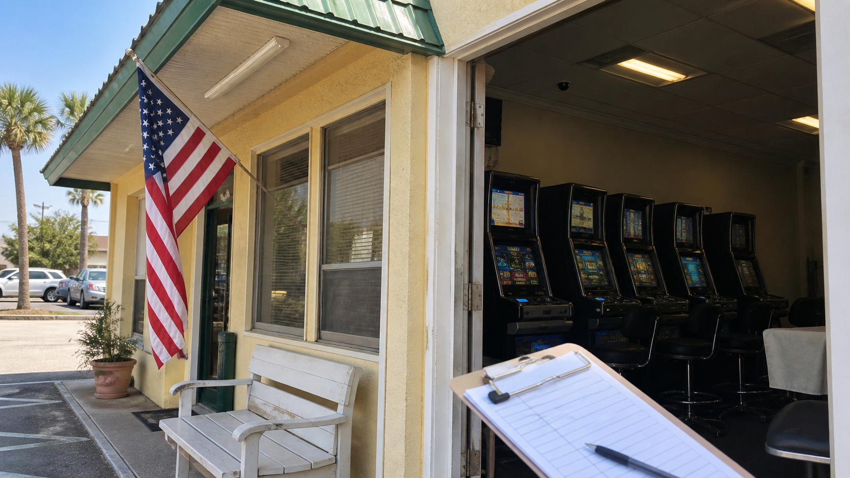 Florida gambling enforcement editorial news image