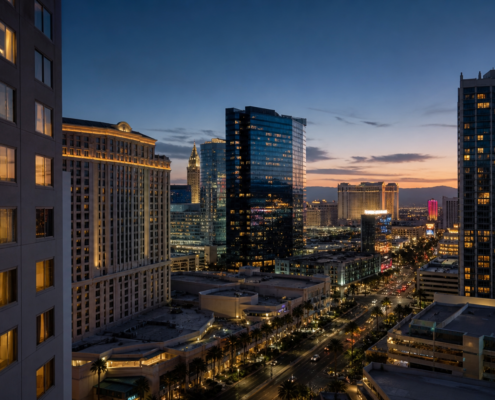 Las Vegas casino hotel rates editorial news image