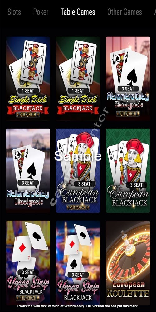CasinoMentor’s mobile table-game screenshot for Lucky Creek.