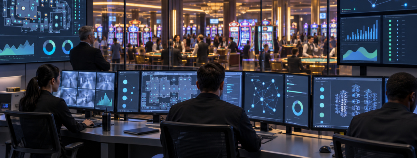 Editorial illustration of a reported casino loss and financial risk