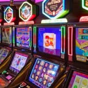 5 slots machines in a row in casino