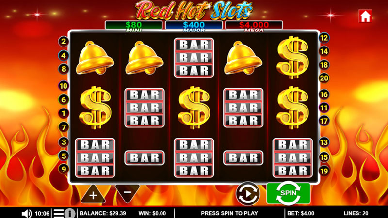 Red Hot Slots gameplay