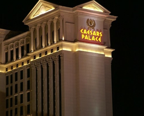 Caesars Palace Las Vegas side of building