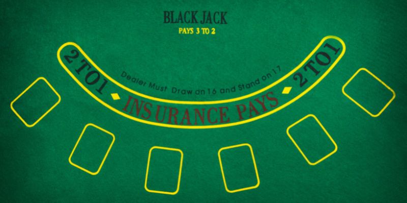 a green mobile blackjack table