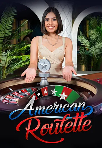 Brunette lady in nude colored dress at roulette wheel